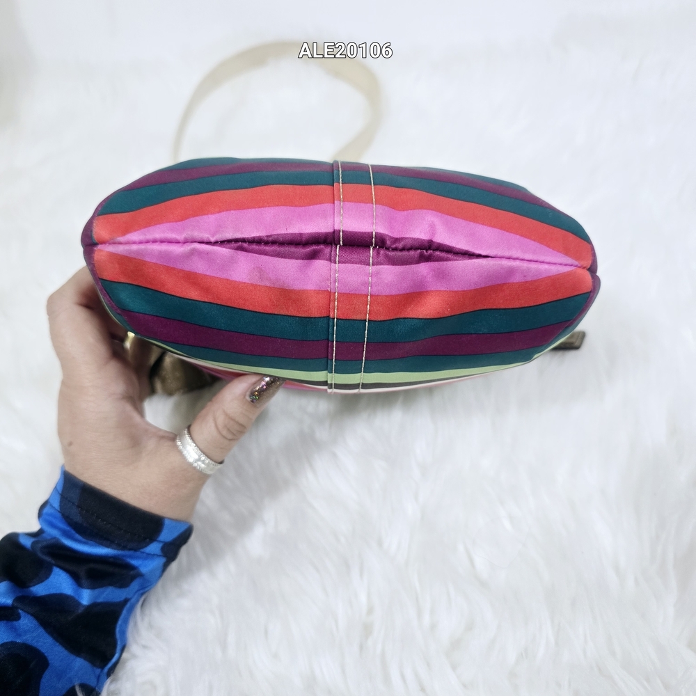 Coach Striped Milticolor Crossbody Bag 65th Anniversary Edition - Picture 15 of 17